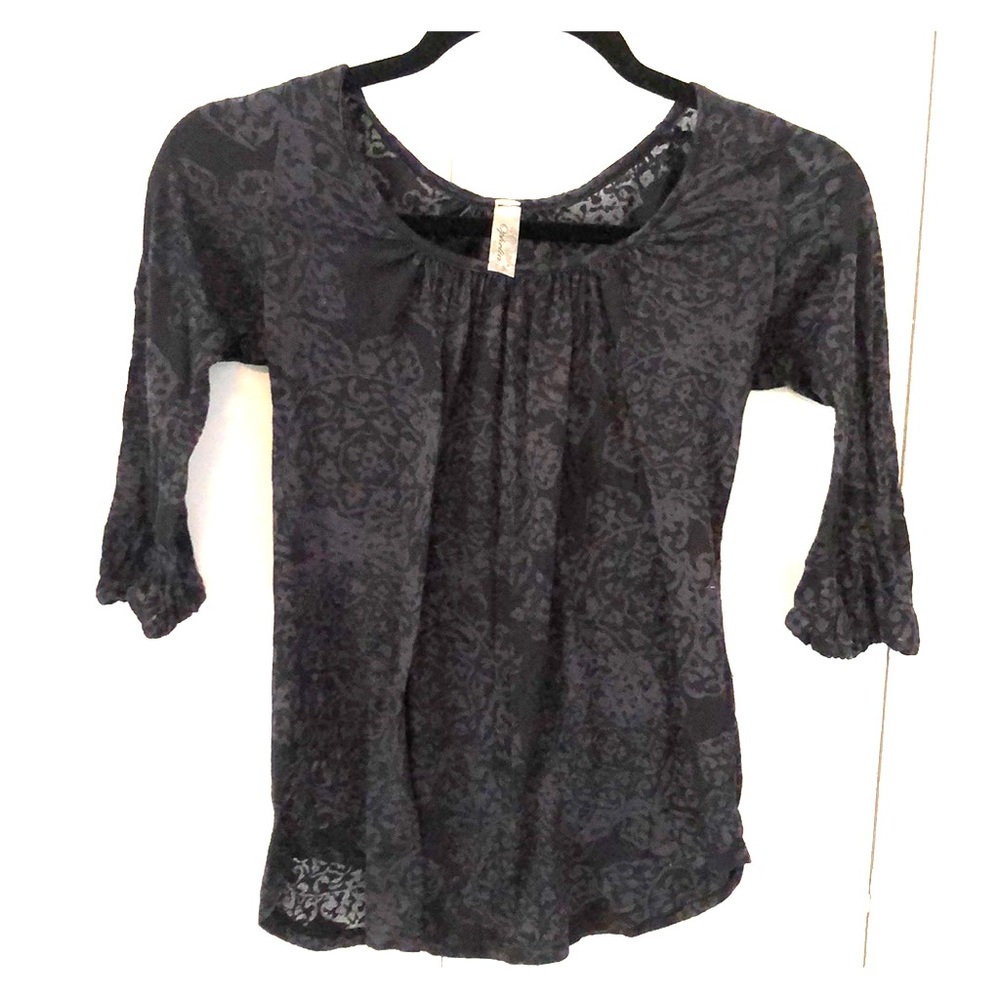 Sheer Black Top